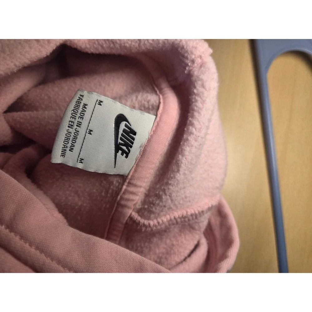 Nike Girls Sportswear Club Fleece Pullover Hoodie Pink Medium M Logo Sweatshirt